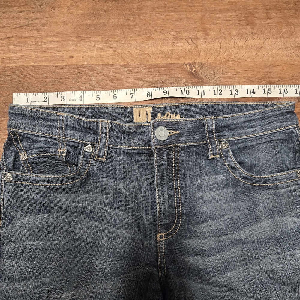 Kut from the Kloth Dark Wash Cropped Jeans Size 10 - Picture 4 of 7